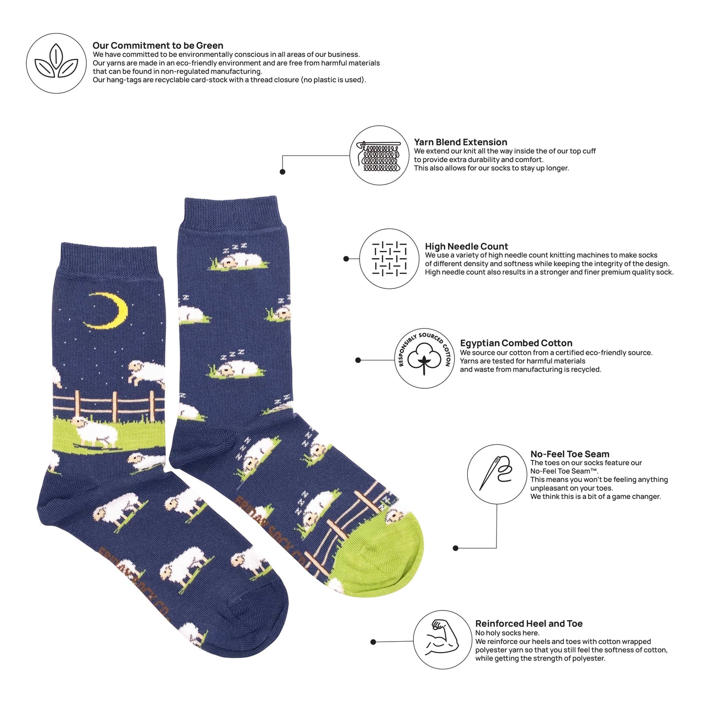 Women's Jumping Sheep Socks: Women’s 5 – 10