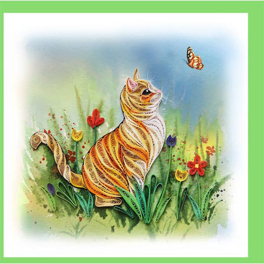 Cat Quilling Card, Animal, everyday card