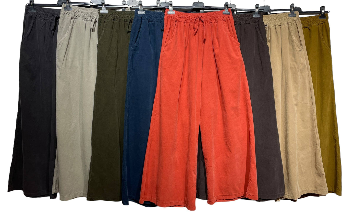 5299 PANT IN VELVET FALL WINTER CLOTHING : ROUILLE