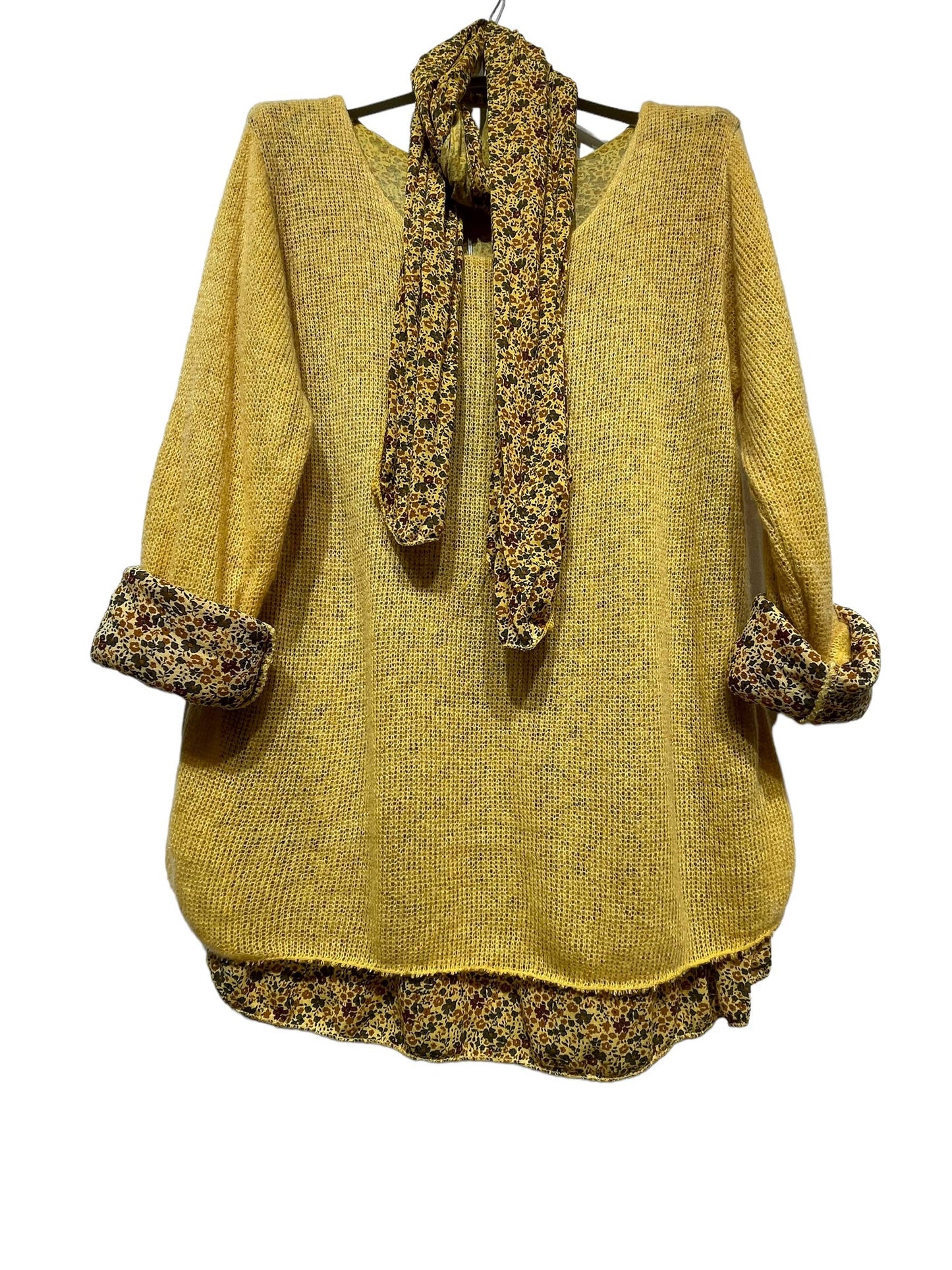 Tunic with scarf 1111 SPRING SUMMER CLOTHING: RUST