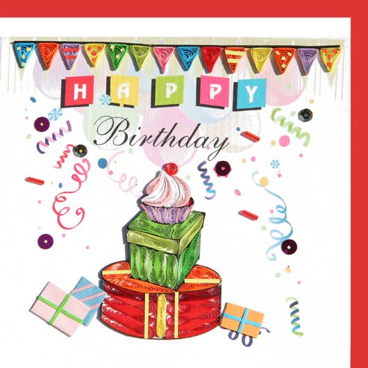 BDAY-46 Quilling Card