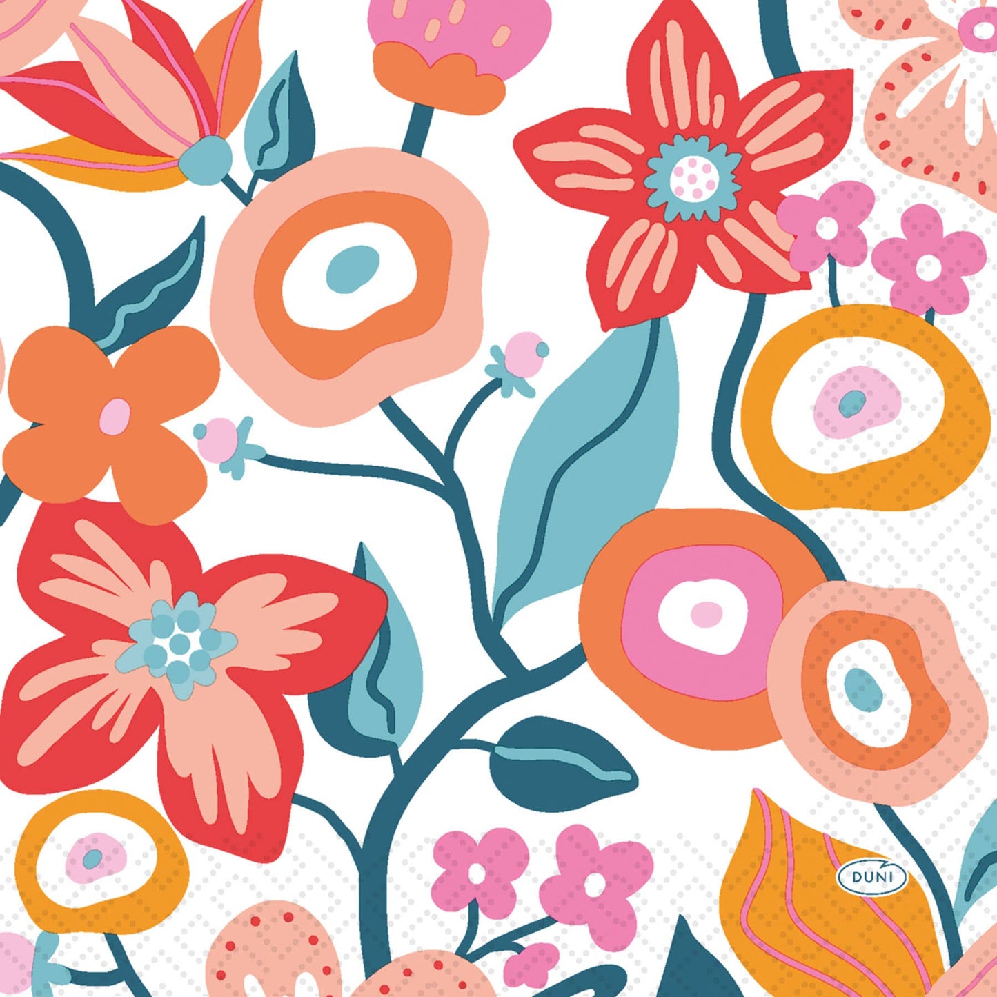 Vibrant Bloom Luncheon Napkin