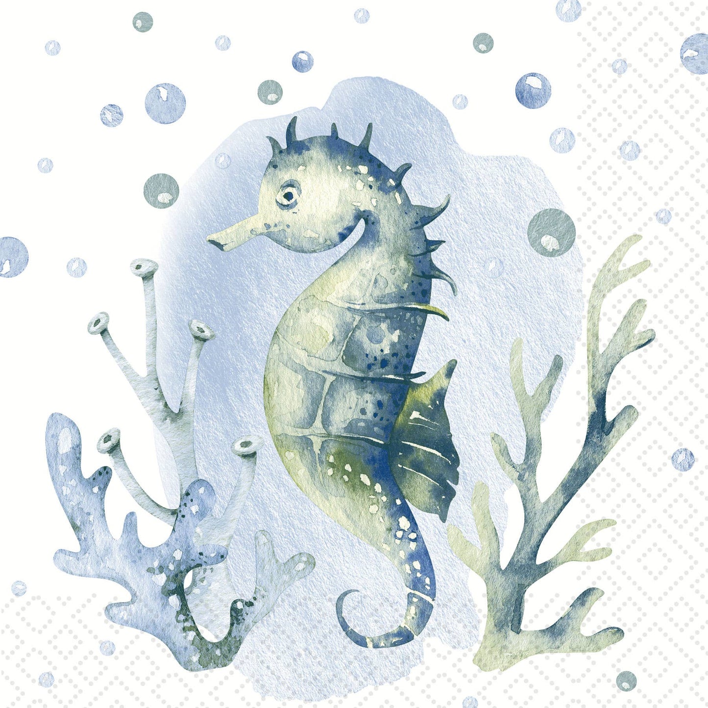 Seahorse Luncheon Napkin