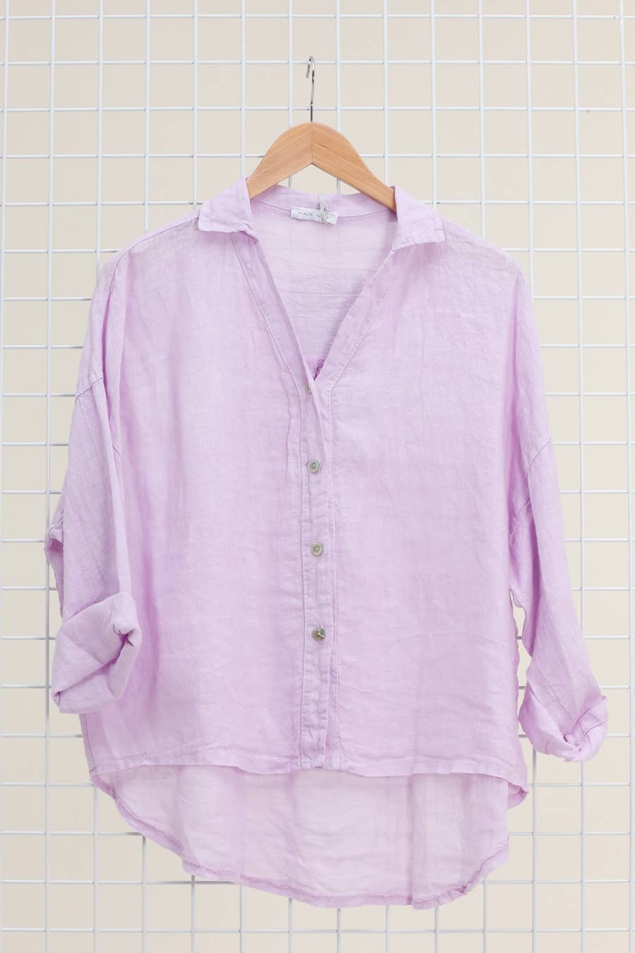 48902 PLAIN LINEN SHIRT: