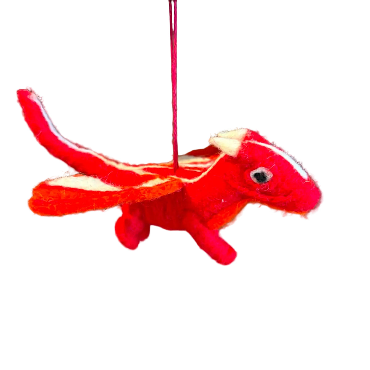 Dragon Ornament White and Red