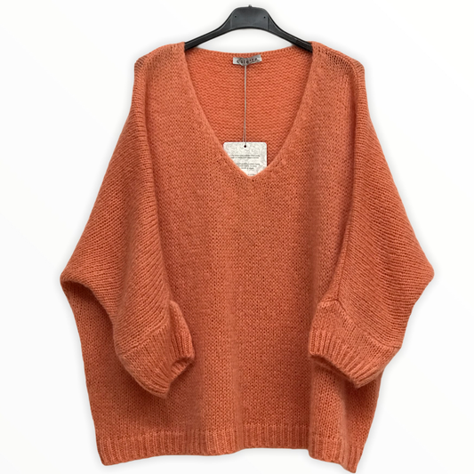 7522 SWEATER: SALMON