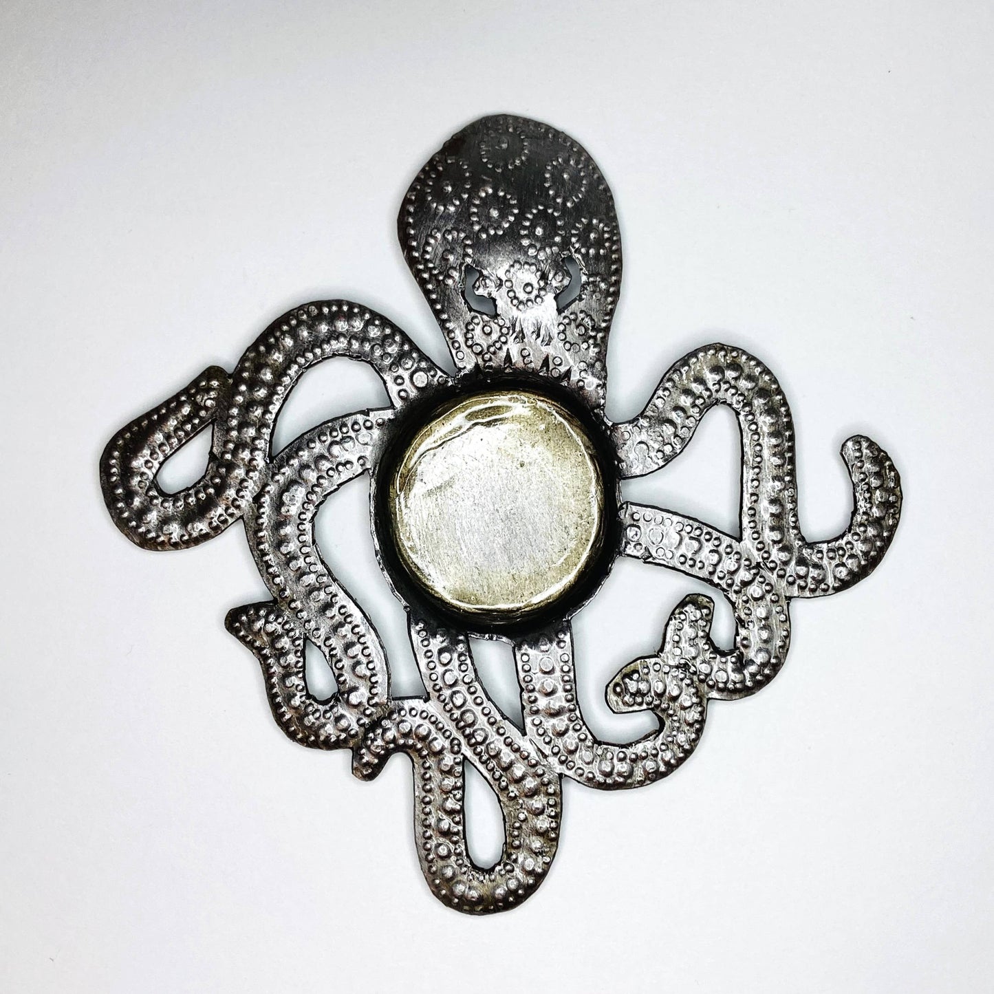 Metal Tealight Plate - Octopus: Yes