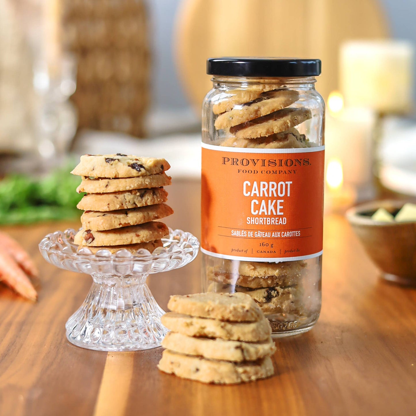Carrot Cake Shortbread: 160 g