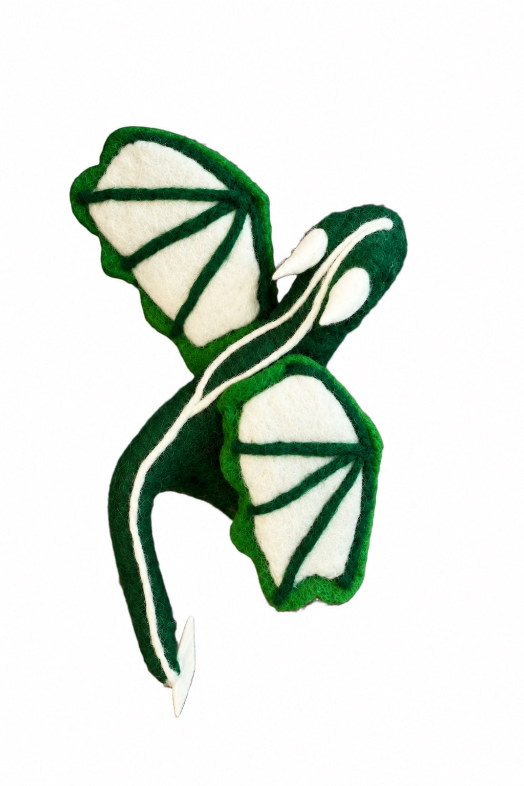 Dragon Ornament White and Green