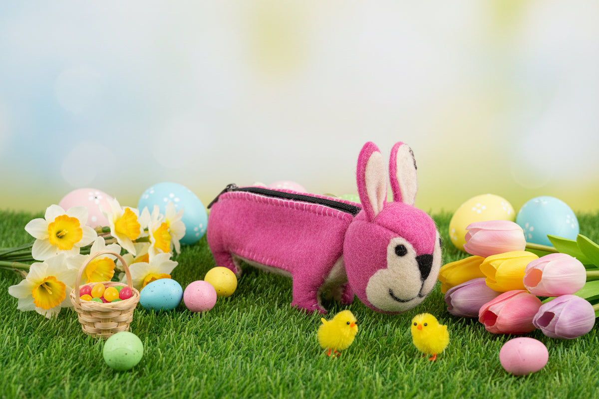 Pink Bunny Pencil Case