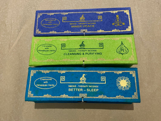 Smoke therapy incense