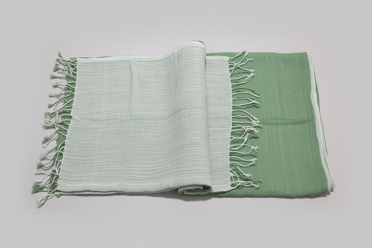 Thai Woven 2 colour Cotton Scarf, head scarf
