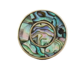 Brass Abelone adjustable ring
