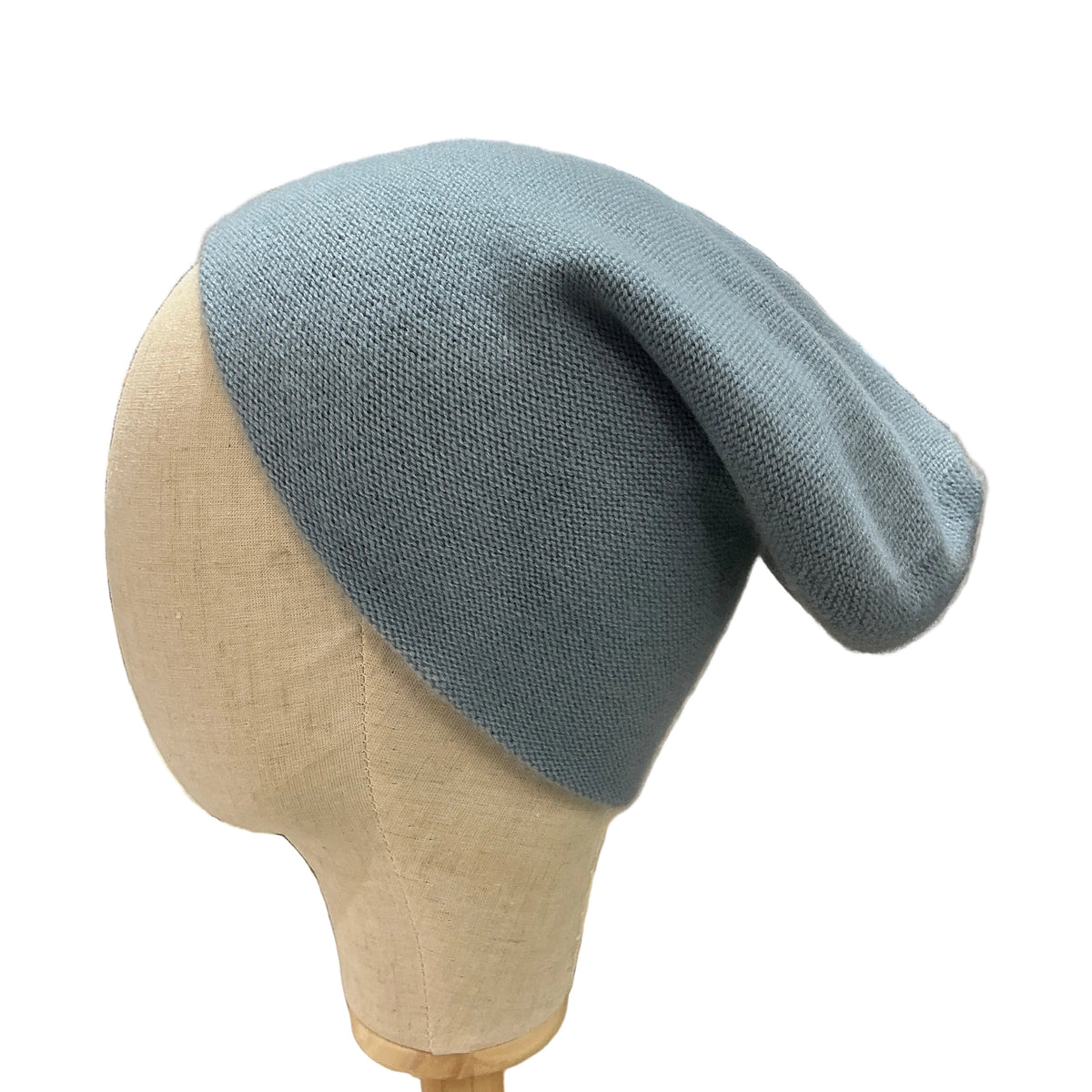 100% Pure Cashmere Hat Light Cornflower Blue
