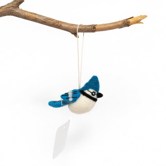 Mini Blue Jay Ornament MBJ