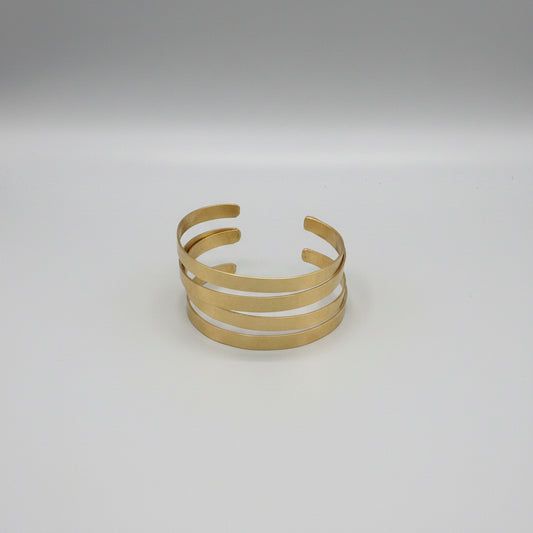 Cuff flat bands brass