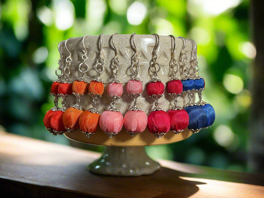 Small Silk Earrings
