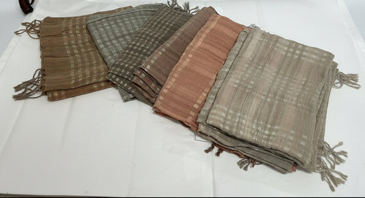 Cotton and silk scarfs