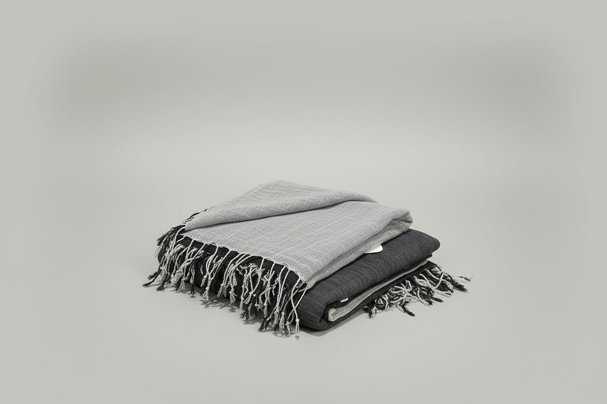 Thai Woven 2 colour Cotton Scarf, head scarf