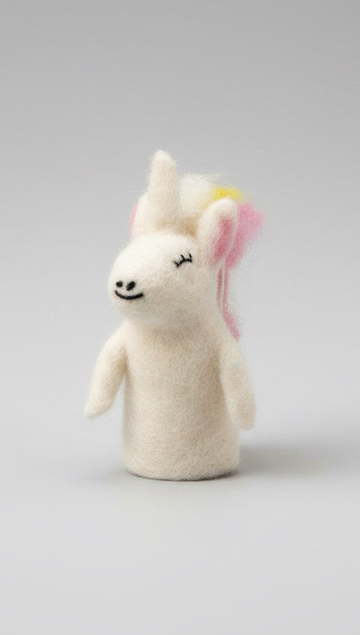 Finger puppets Dragons and unicorns