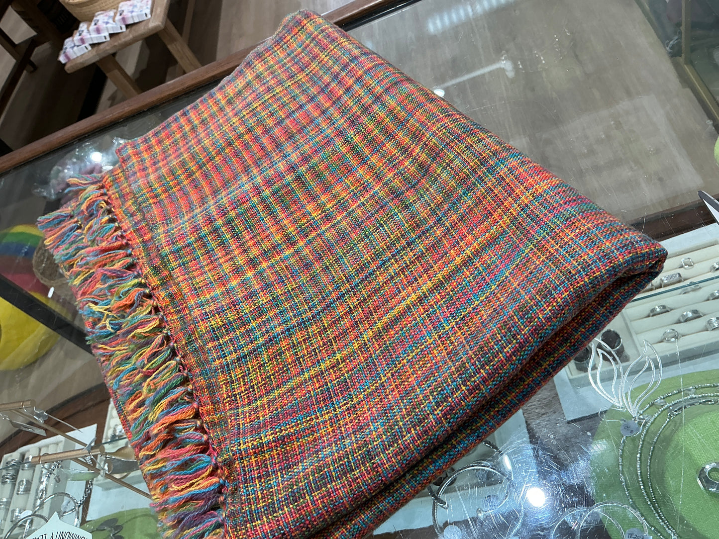 Rainbow Pashmina Scarf Nepal