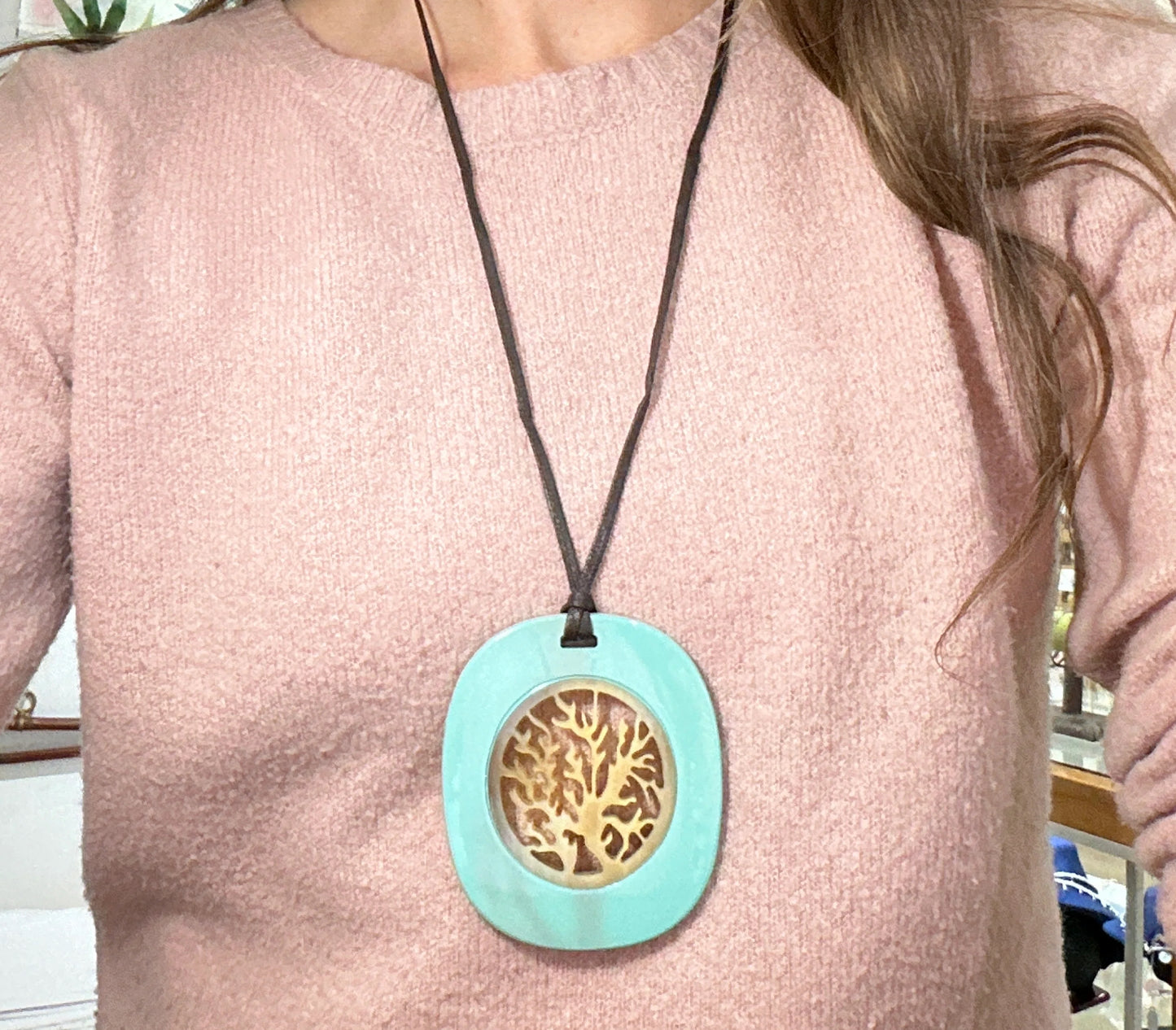 Buffalo Horn Necklace - LARGE
