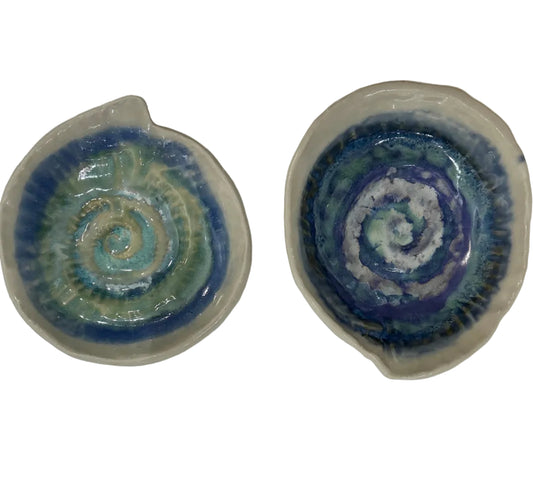 Canadian made pottery, spiral shell