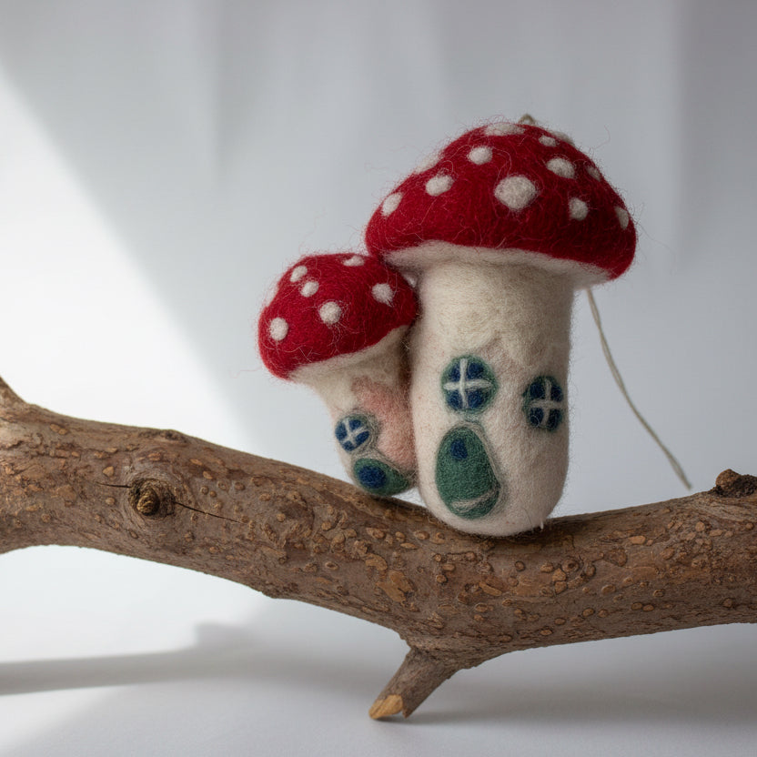 Double felt mushrooms