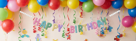 Happy Birthday Garland Pastel Wool