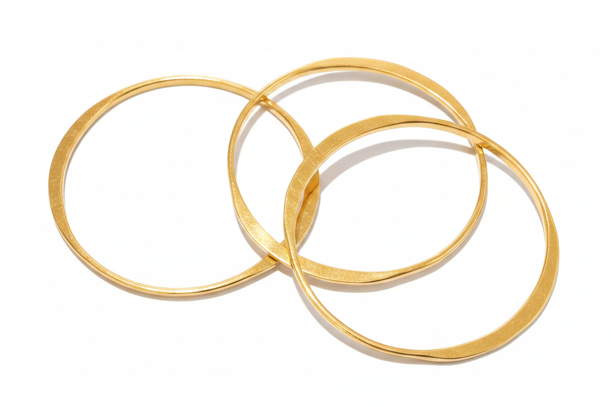 Bracelet brass flat