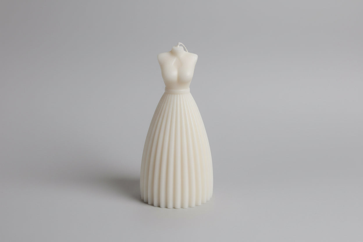Bust and skirt candle