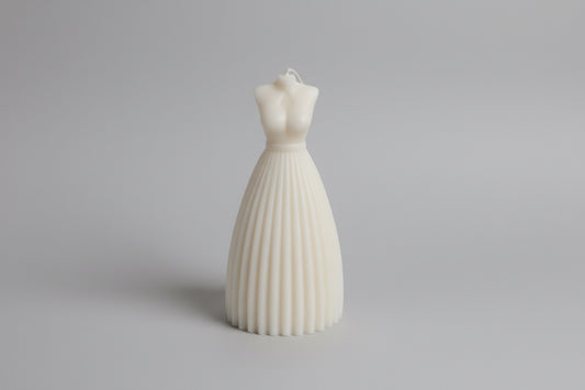 Bust and skirt candle