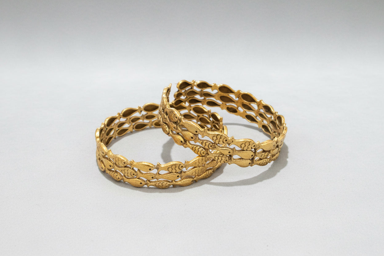 Bracelet brass fish