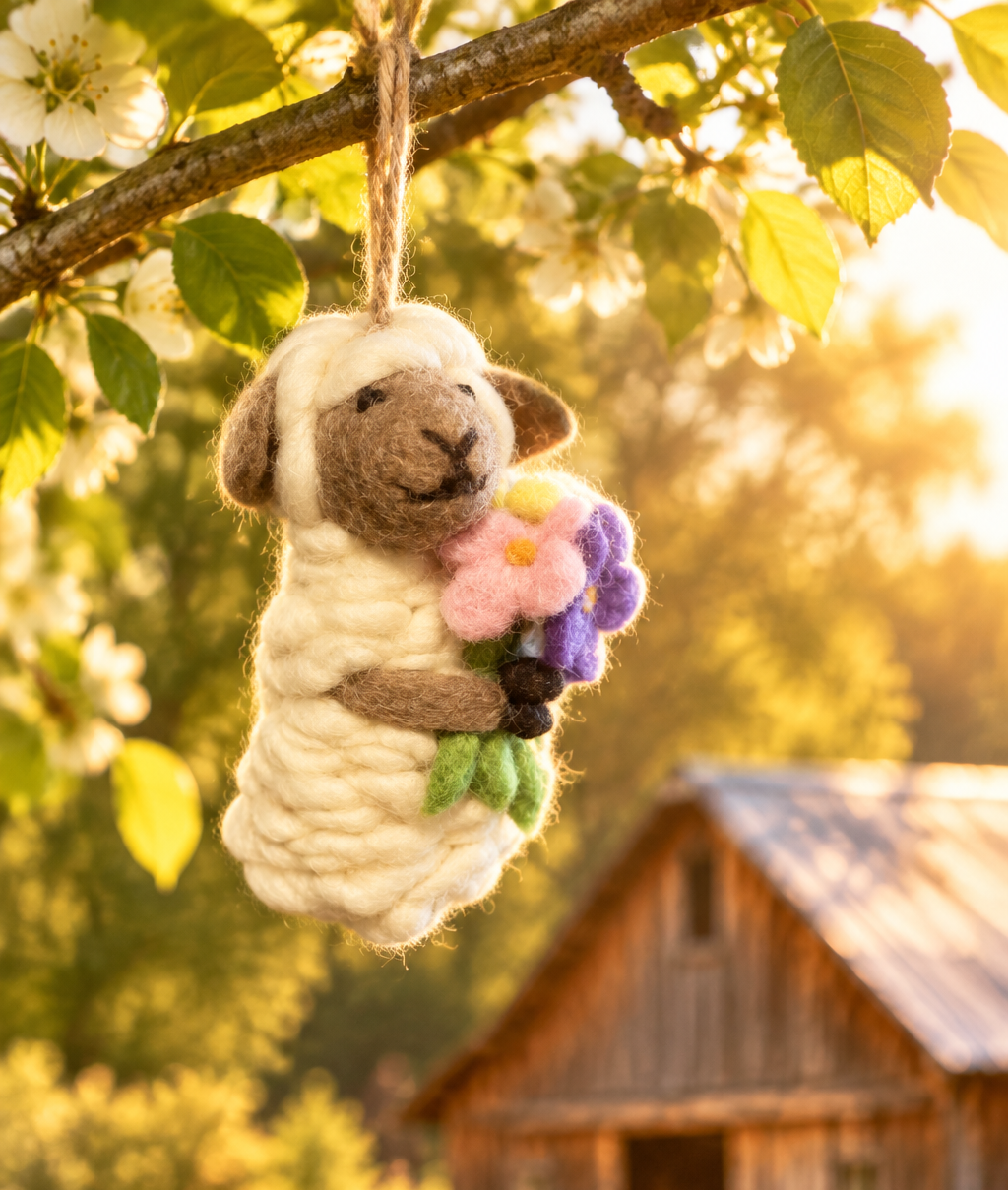 Sheep with Flowers 301