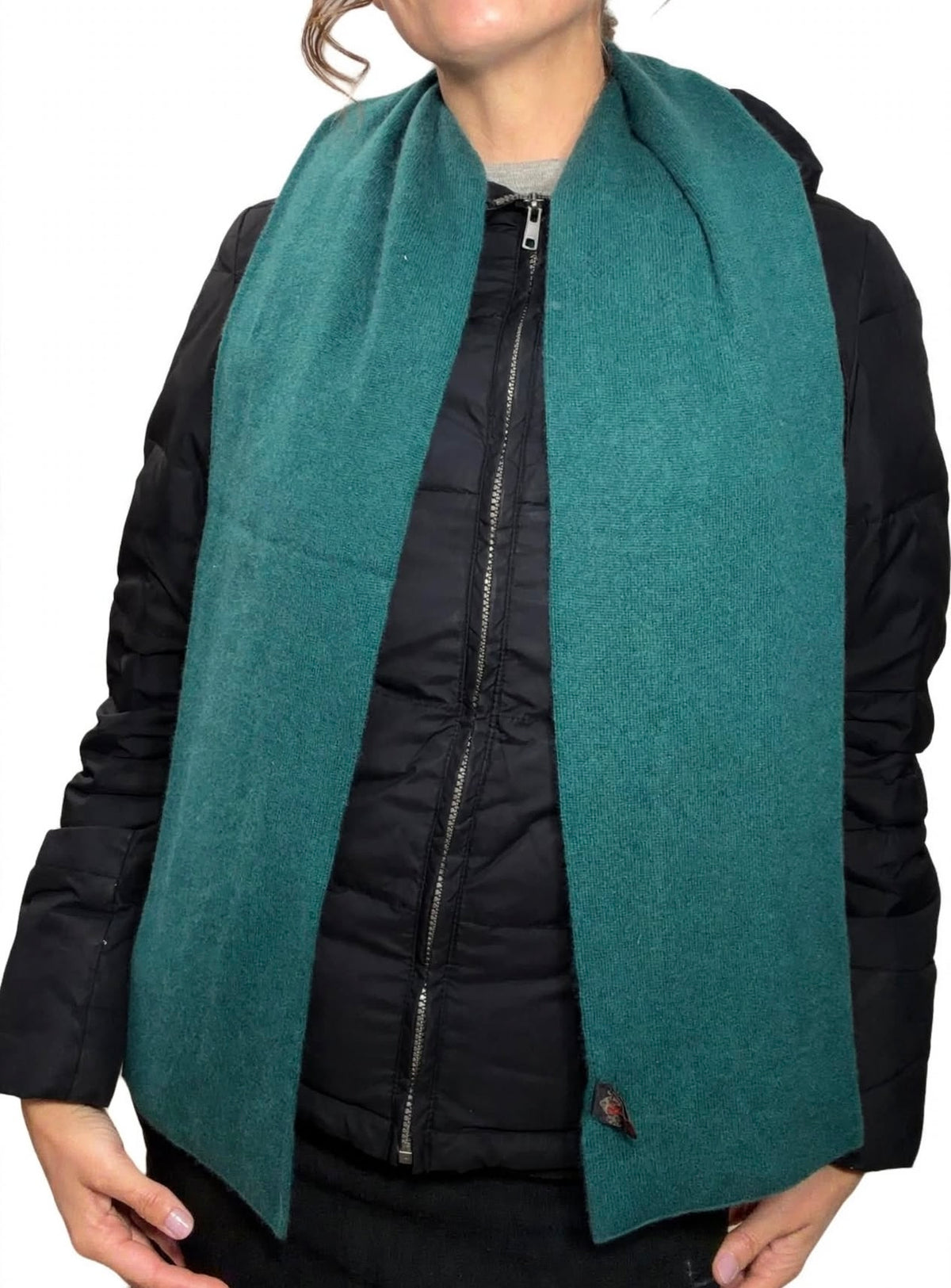 Plush Muffler - 100% Pure Double Thick Cashmere Teal